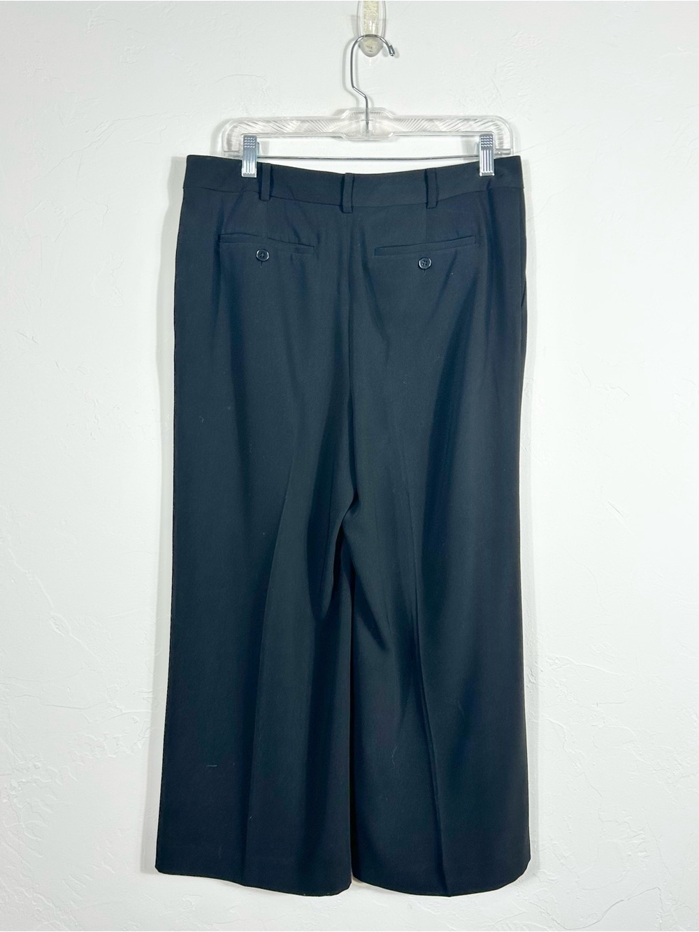 Lauren Ralph Lauren Black Wide Leg Dress Pants Trousers Flat Front Size 6 - Picture 2 of 6